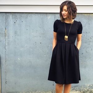 Black Lularoe Amelia Dress